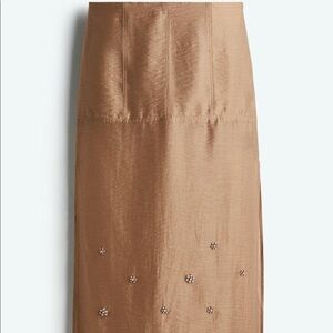 H&M embellished sheer skirt
